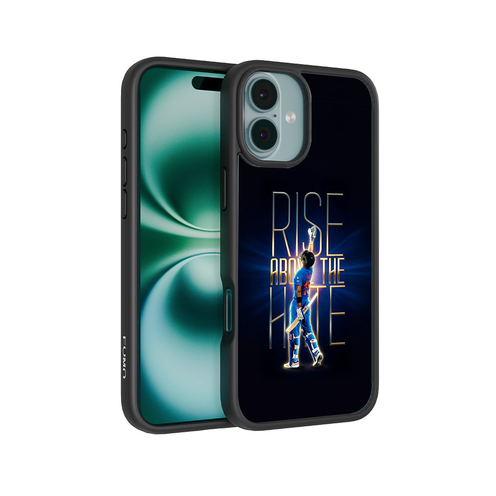 Rise Above The Hate Cricket Sports 3D Skin with Shockguard Armour Magsafe Case for Apple iPhone 16 Plus