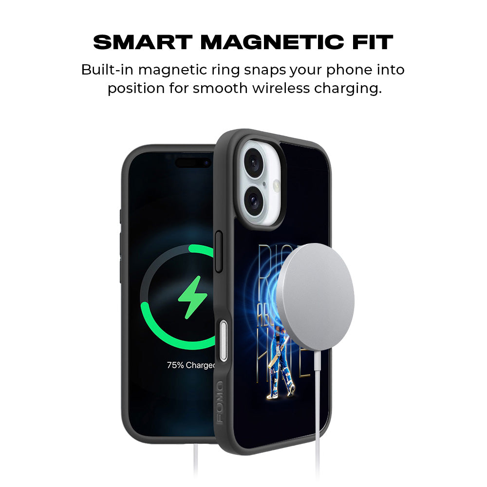 Rise Above The Hate Cricket Sports 3D Skin with Shockguard Armour Magsafe Case for Apple iPhone 16 Plus