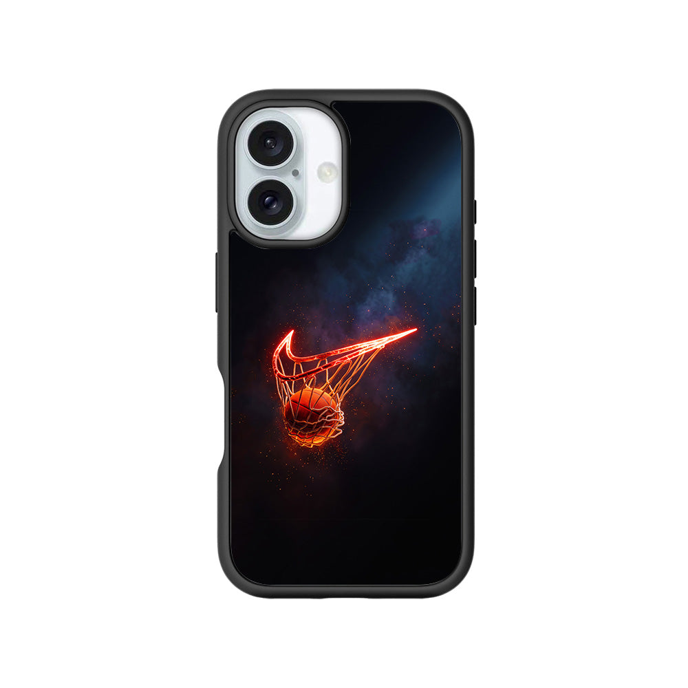 Basketball Nike Fire Sports 3D Skin with Shockguard Armour Magsafe Case for Apple iPhone 16 Plus