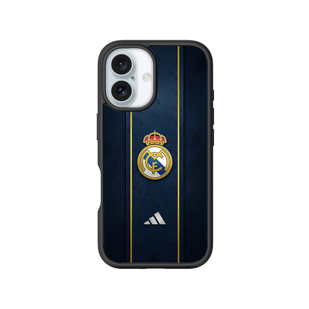 Real Madrid Sports 3D Skin with Shockguard Armour Magsafe Case for Apple iPhone 16