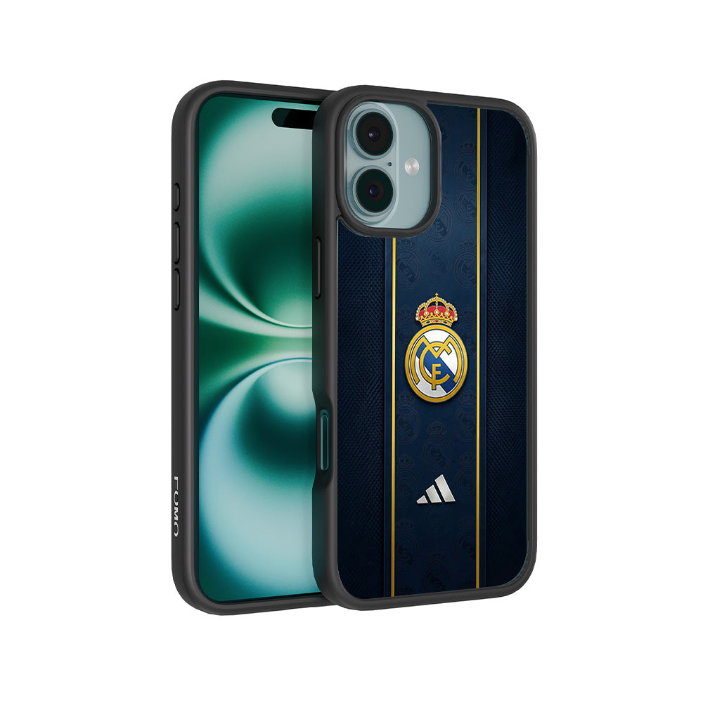 Real Madrid Sports 3D Skin with Shockguard Armour Magsafe Case for Apple iPhone 16