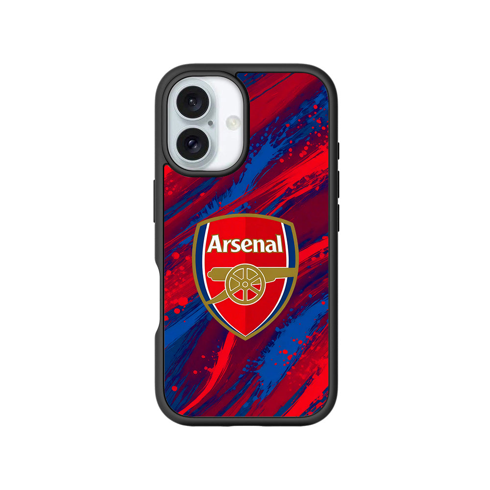 Arsenal Modern Crest Sports 3D Skin with Shockguard Armour Magsafe Case for Apple iPhone 16
