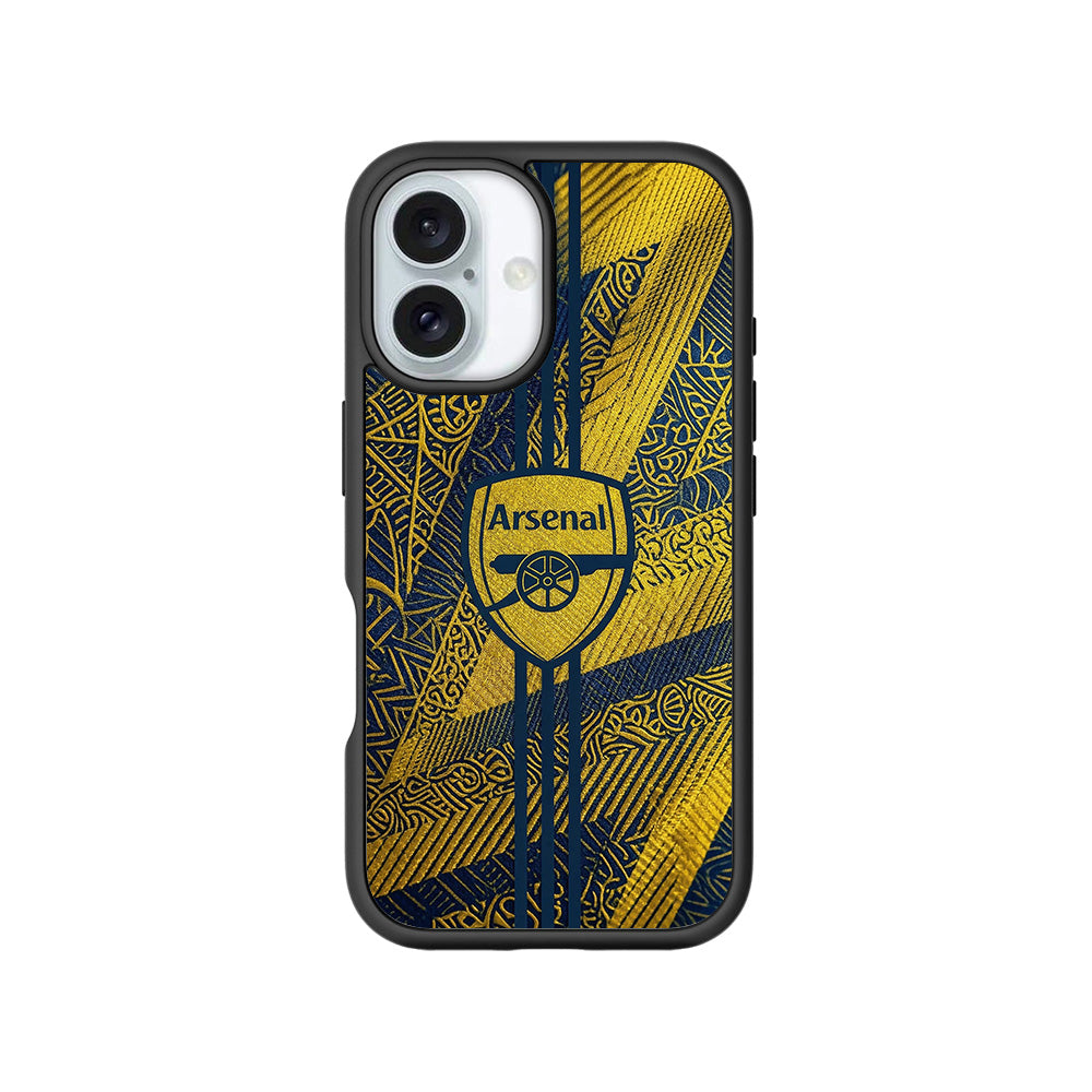 Arsenal Alternate Kit Sports 3D Skin with Shockguard Armour Magsafe Case for Apple iPhone 16