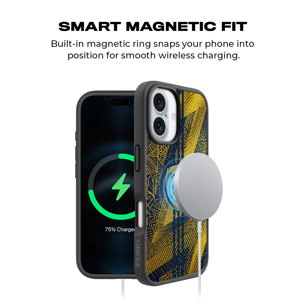 Arsenal Alternate Kit Sports 3D Skin with Shockguard Armour Magsafe Case for Apple iPhone 16