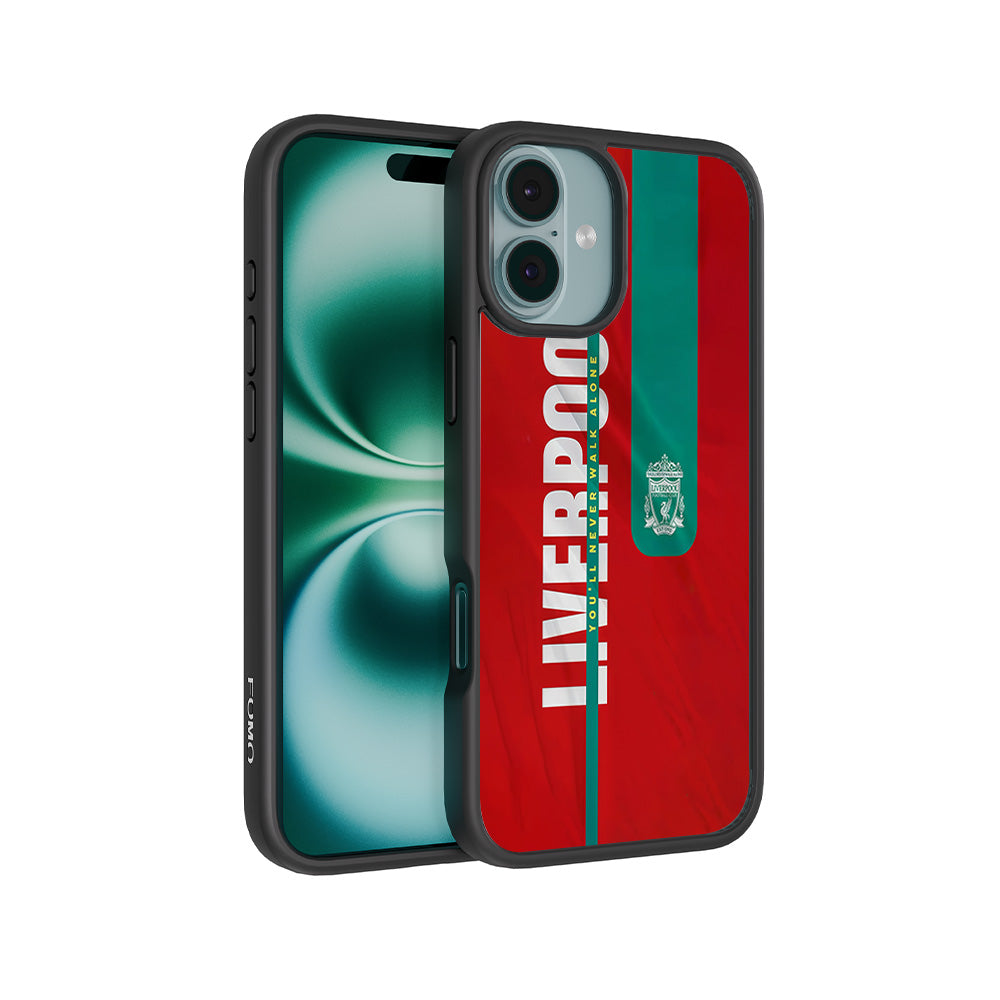 Liverpool You Will Never Walk Alone Sports 3D Skin with Shockguard Armour Magsafe Case for Apple iPhone 16