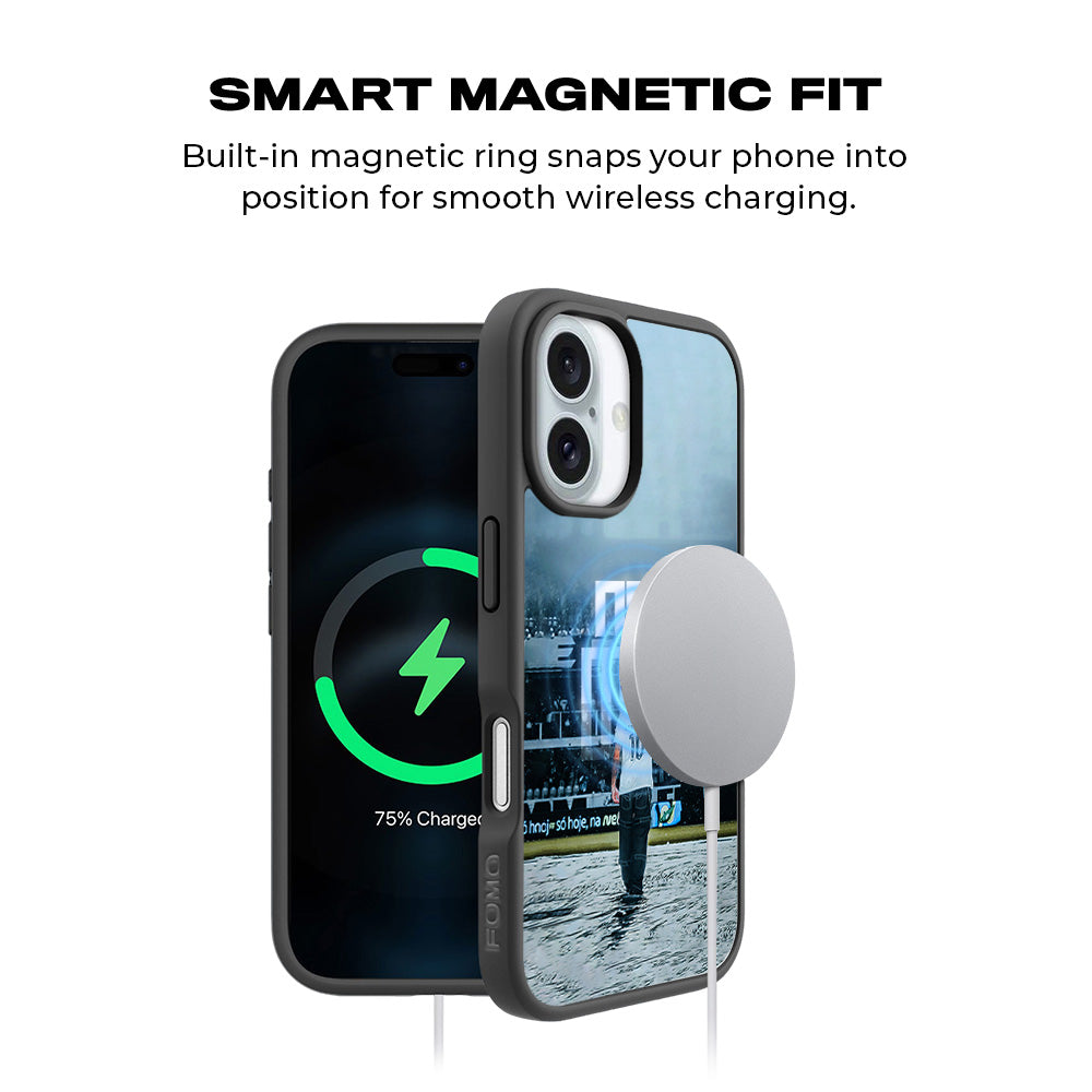 Neymar Powerful Presence Sports 3D Skin with Shockguard Armour Magsafe Case for Apple iPhone 16