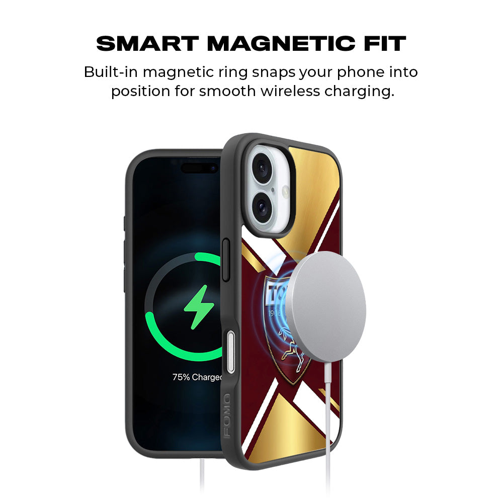 TORINO FC 1906 Sports 3D Skin with Shockguard Armour Magsafe Case for Apple iPhone 16