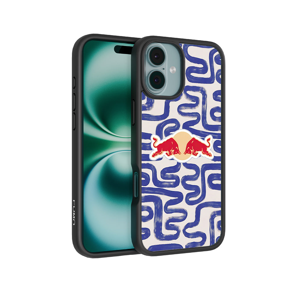 Red Bull Design 3D Skin with Shockguard Armour Magsafe Case for Apple iPhone 16