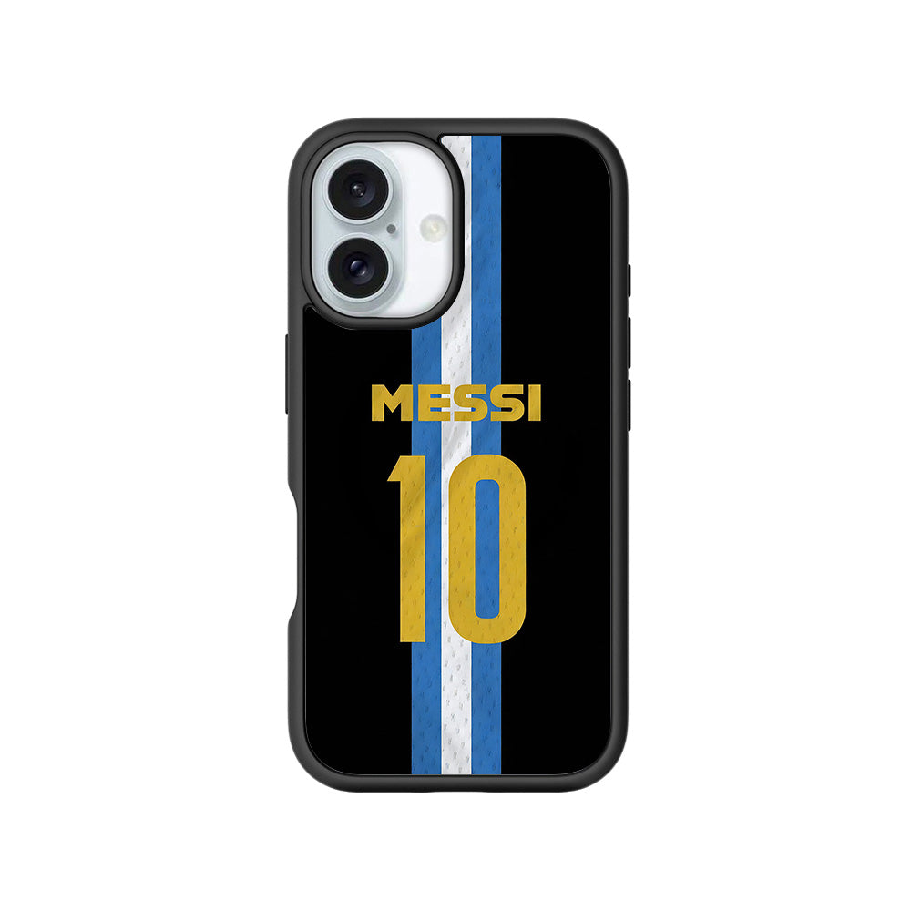 Messi Argentina Jersey 3D Skin with Shockguard Armour Magsafe Case for Apple iPhone 16
