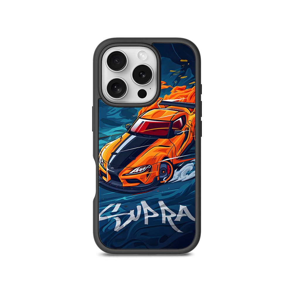 Blazing Supra 3D Skin with Shockguard Armour Magsafe Case for Apple iPhone 16 Pro