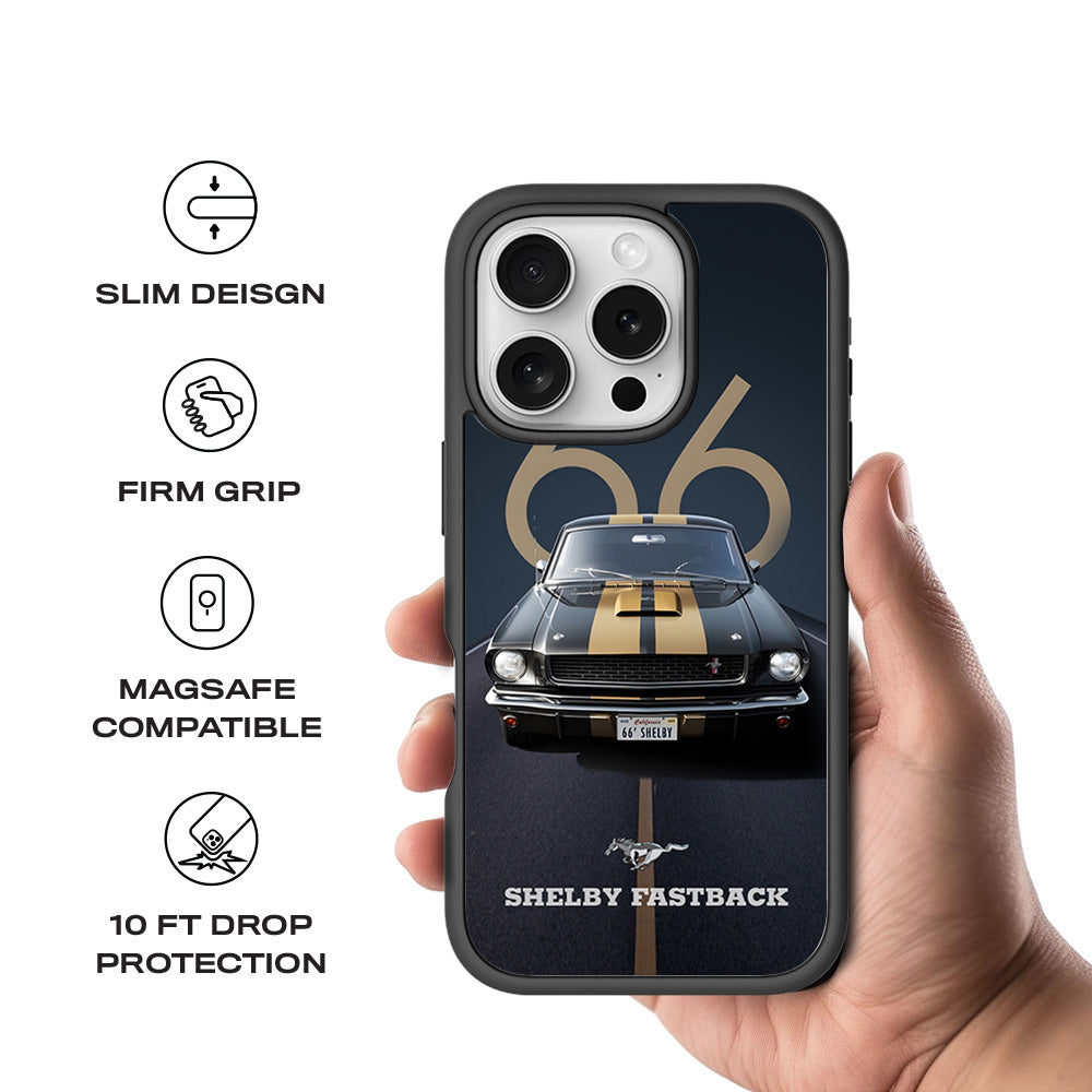 Shelby Mustang GT350H 3D Skin with Shockguard Armour Magsafe Case for Apple iPhone 16 Pro