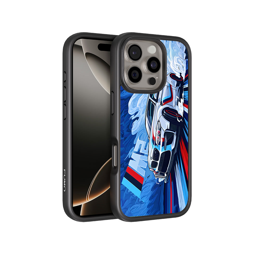 BMW M2 3D Skin with Shockguard Armour Magsafe Case for Apple iPhone 16 Pro