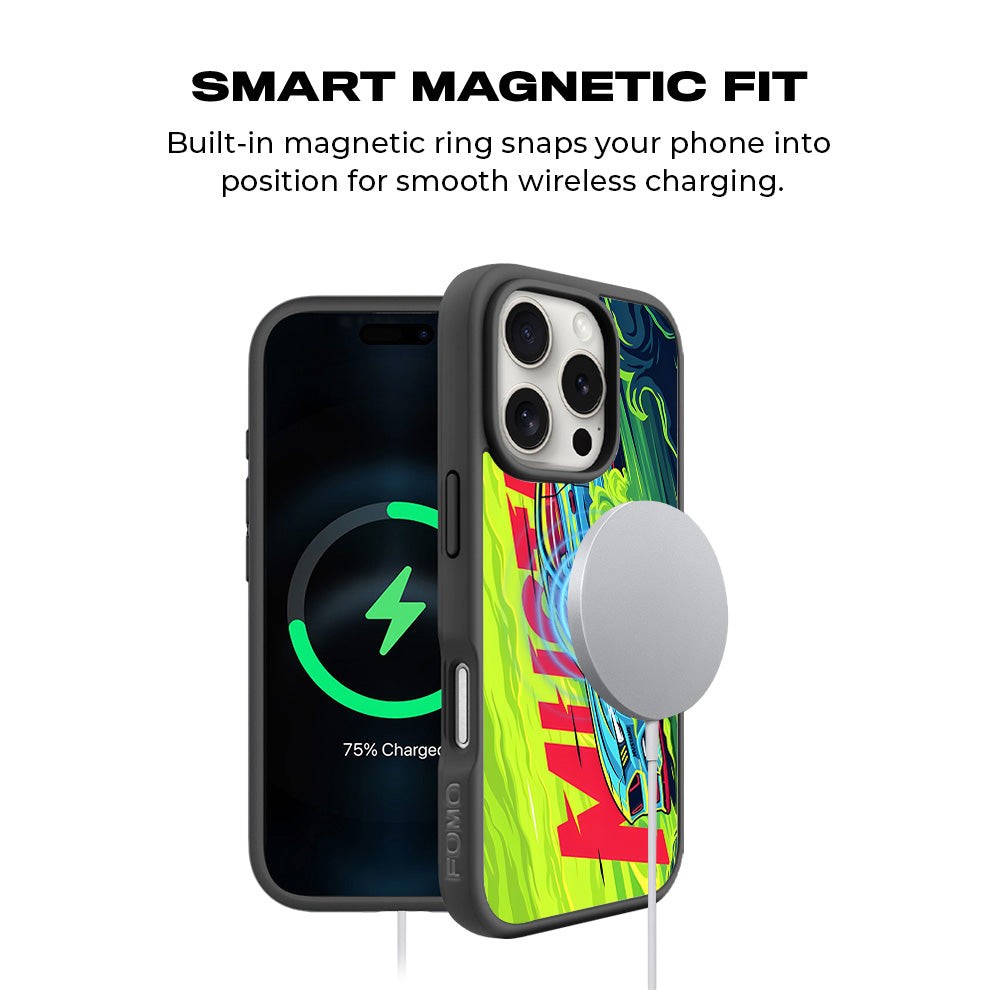 Ford Mustang 3D Skin with Shockguard Armour Magsafe Case for Apple iPhone 16 Pro