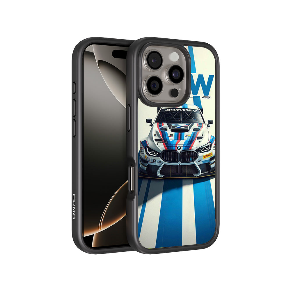BMW GT Racing 3D Skin with Shockguard Armour Magsafe Case for Apple iPhone 16 Pro Max