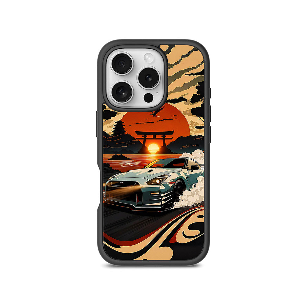 JDM Nissan GTR 3D Skin with Shockguard Armour Magsafe Case for Apple iPhone 16 Pro