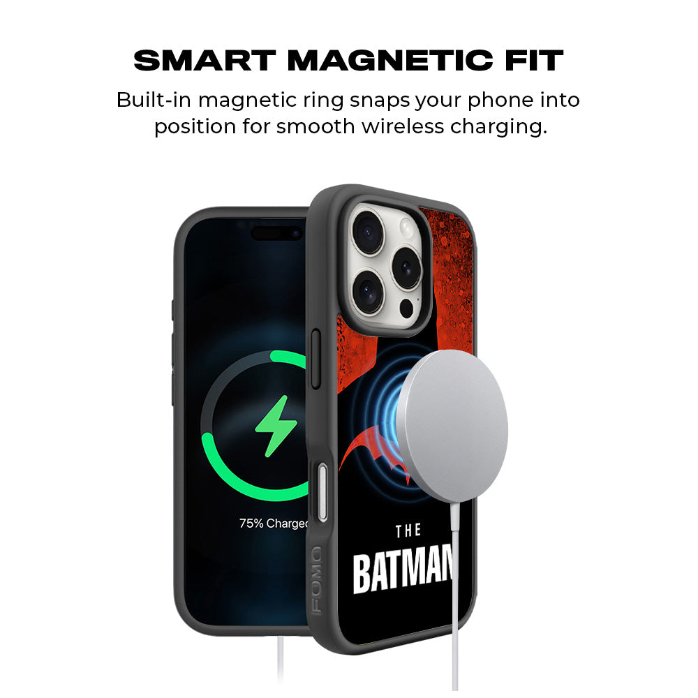 The Batman Comic 3D Skin with Shockguard Armour Magsafe Case for Apple iPhone 16 Pro Max