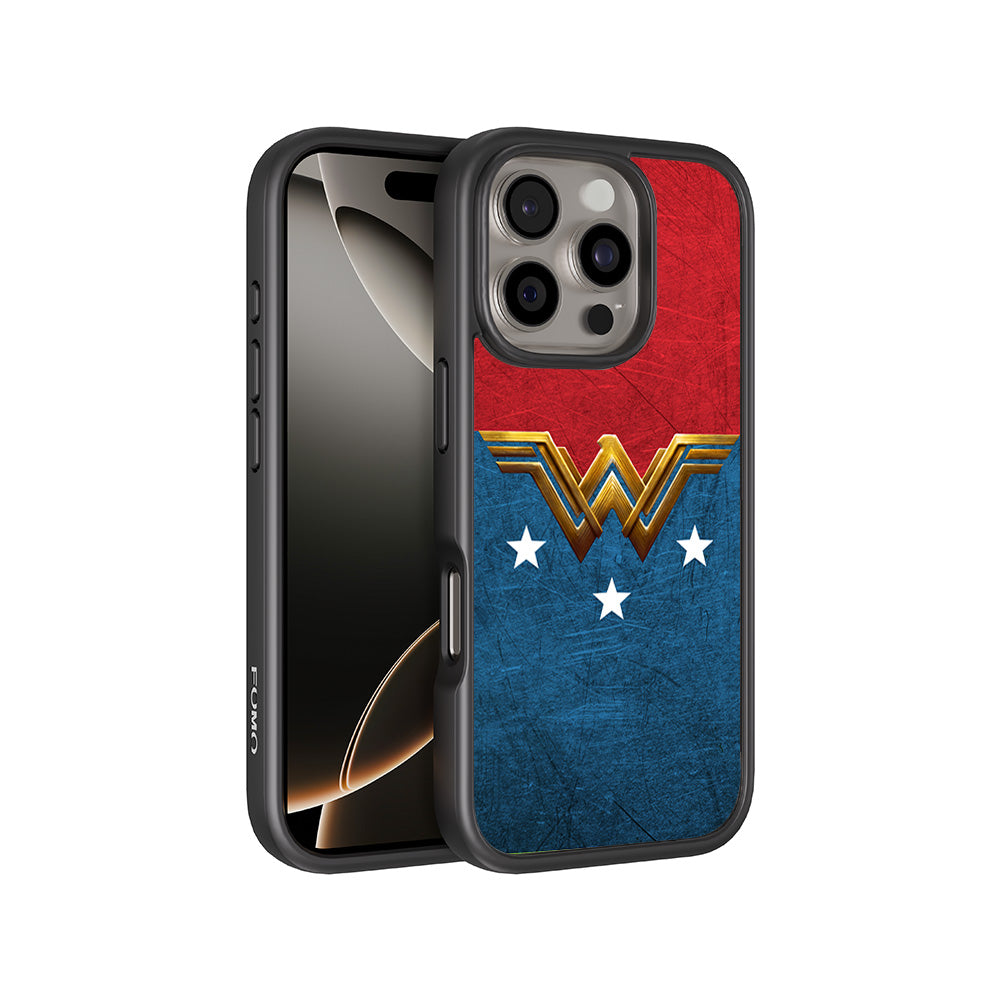 Wonder Woman Comic 3D Skin with Shockguard Armour Magsafe Case for Apple iPhone 16 Pro