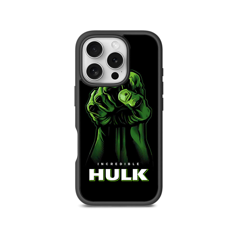 Incredible Hulk Fist Comic 3D Skin with Shockguard Armour Magsafe Case for Apple iPhone 16 Pro