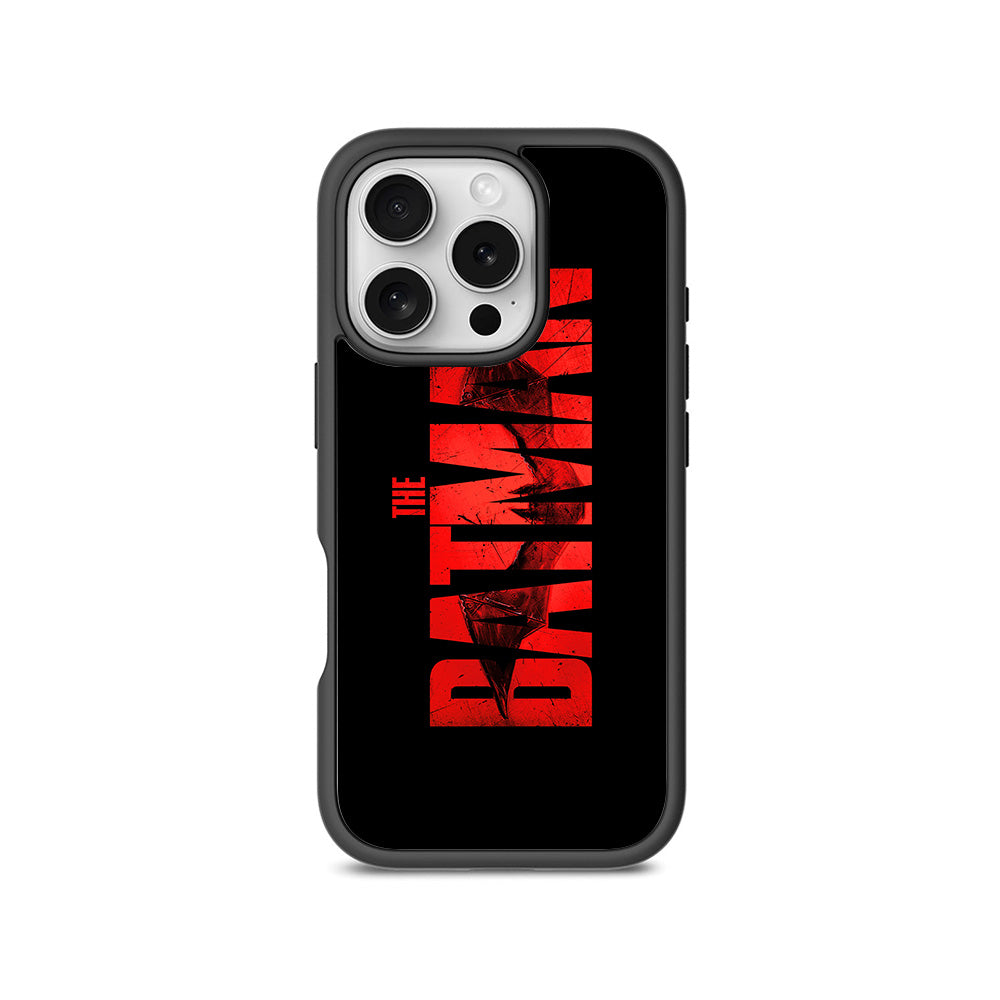 The Batman in Bold Red 3D Skin with Shockguard Armour Magsafe Case for Apple iPhone 16 Pro Max