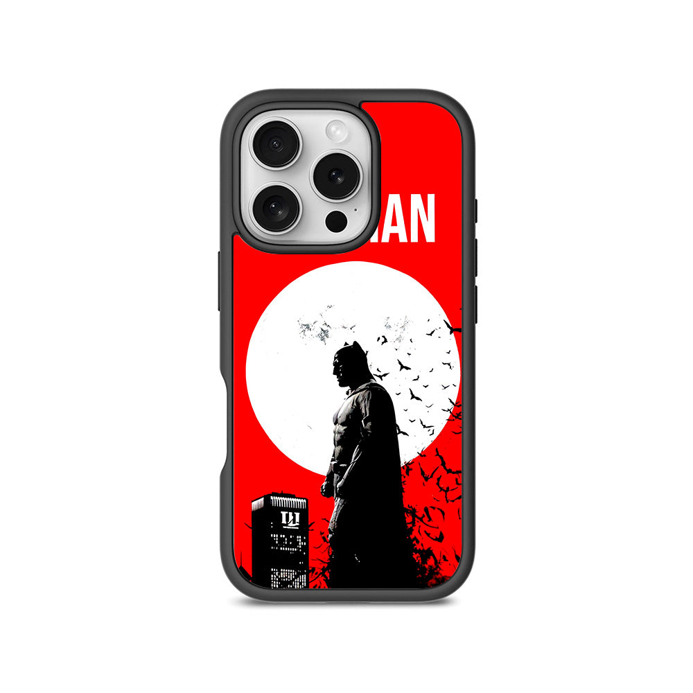 Batman Night Over Comics 3D Skin with Shockguard Armour Magsafe Case for Apple iPhone 16 Pro
