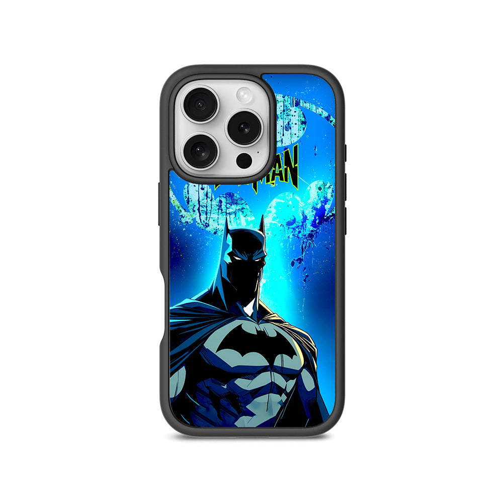 Batman Dark Knight Bright Style Comics 3D Skin with Shockguard Armour Magsafe Case for Apple iPhone 16 Pro