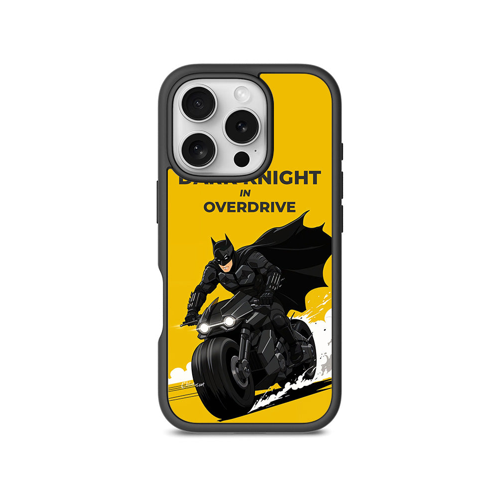 Dark Knight Overdrive Comics 3D Skin with Shockguard Armour Magsafe Case for Apple iPhone 16 Pro