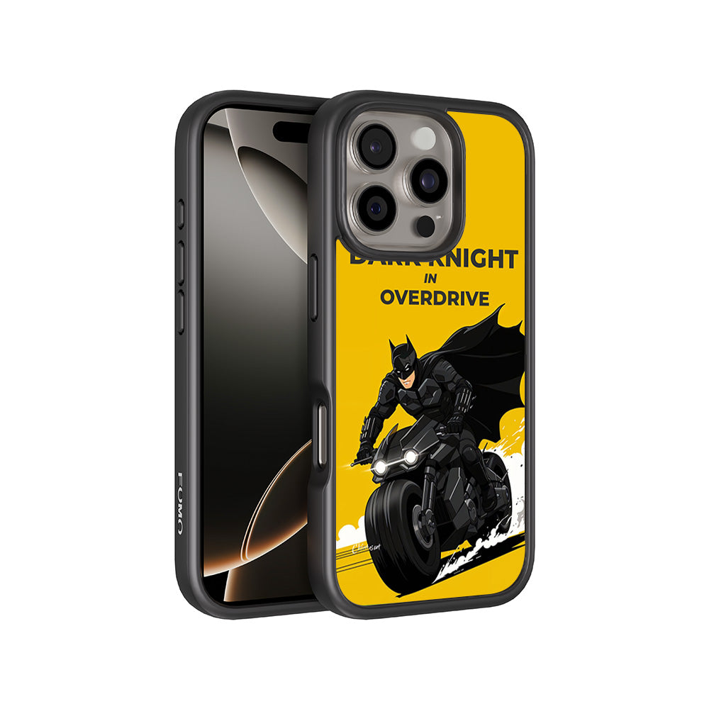 Dark Knight Overdrive Comics 3D Skin with Shockguard Armour Magsafe Case for Apple iPhone 16 Pro