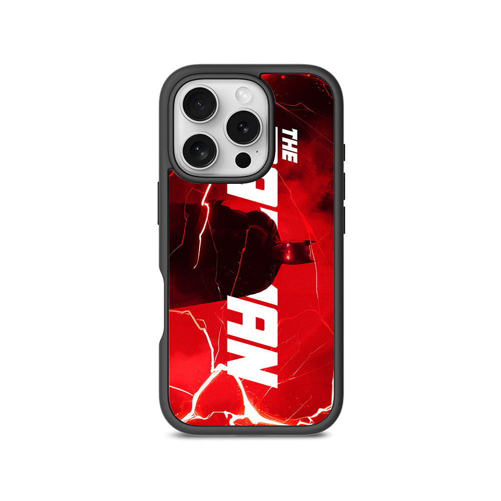 Red Rage Batman Comics 3D Skin with Shockguard Armour Magsafe Case for Apple iPhone 16 Pro