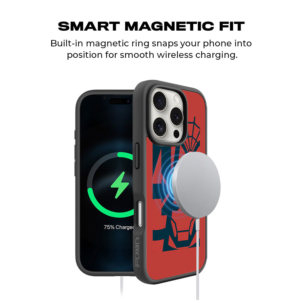 Marvel Trio 3D Skin with Shockguard Armour Magsafe Case for Apple iPhone 16 Pro