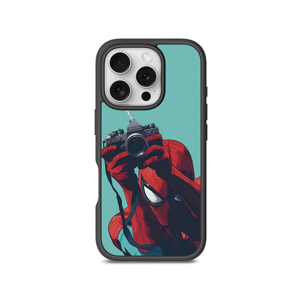 Spider-Man: Picture Perfect Shot 3D Skin with Shockguard Armour Magsafe Case for Apple iPhone 16 Pro Max