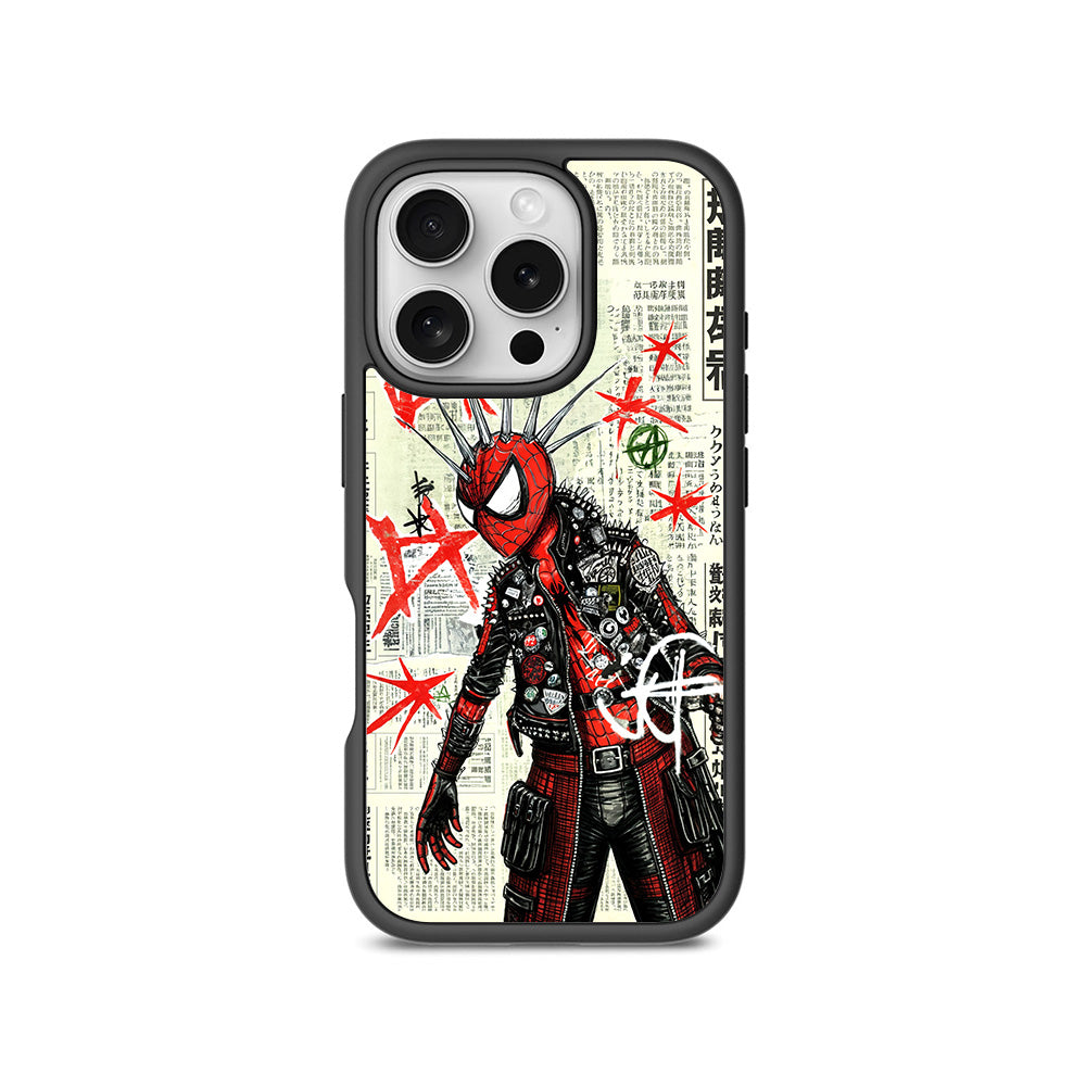 Spider Rage 3D Skin with Shockguard Armour Magsafe Case for Apple iPhone 16 Pro