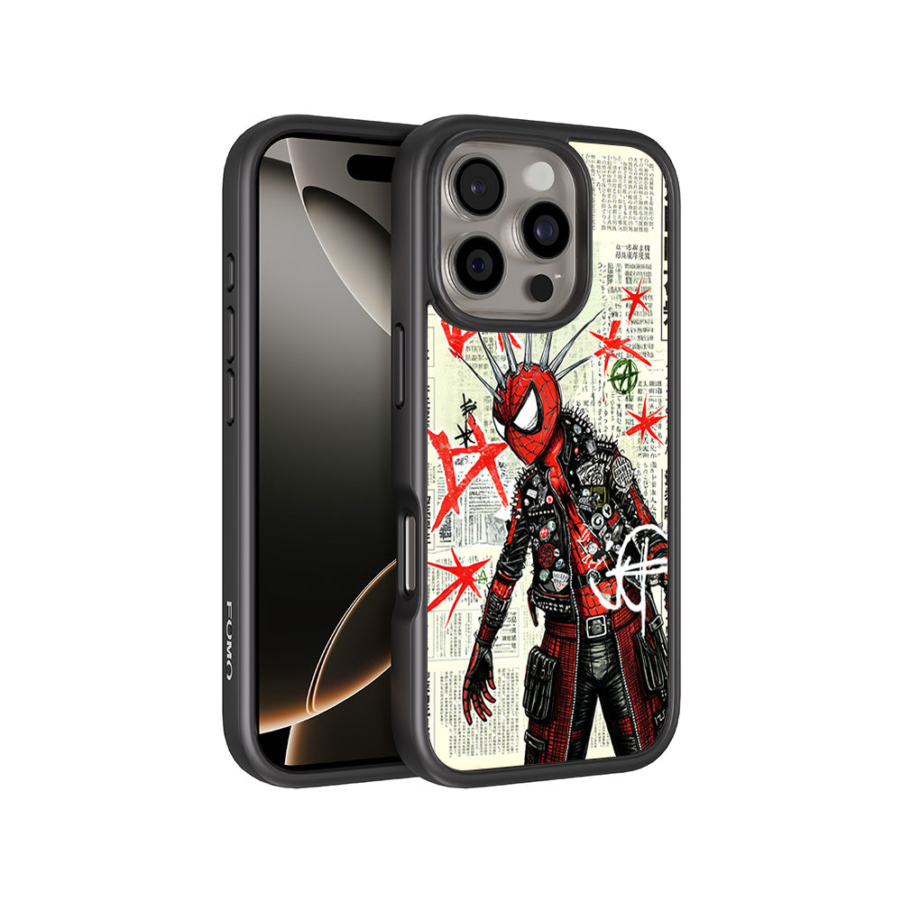 Spider Rage 3D Skin with Shockguard Armour Magsafe Case for Apple iPhone 16 Pro