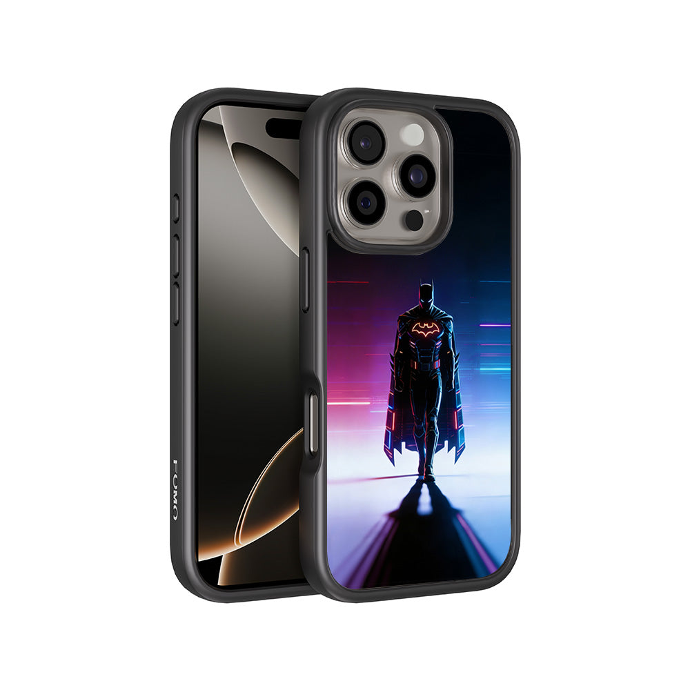 Superhero Neon Streaks 3D Skin with Shockguard Armour Magsafe Case for Apple iPhone 16 Pro