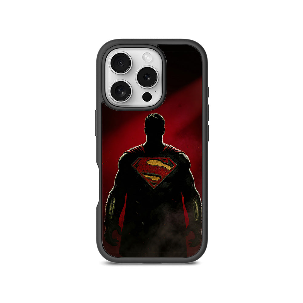 Man of Steel 3D Skin with Shockguard Armour Magsafe Case for Apple iPhone 16 Pro