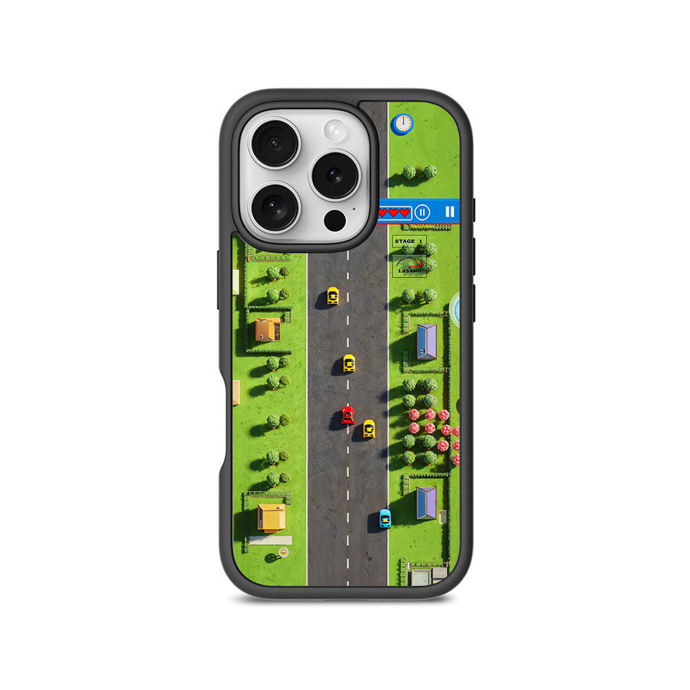 Race to Victory 3D Skin with Shockguard Armour Magsafe Case for Apple iPhone 16 Pro
