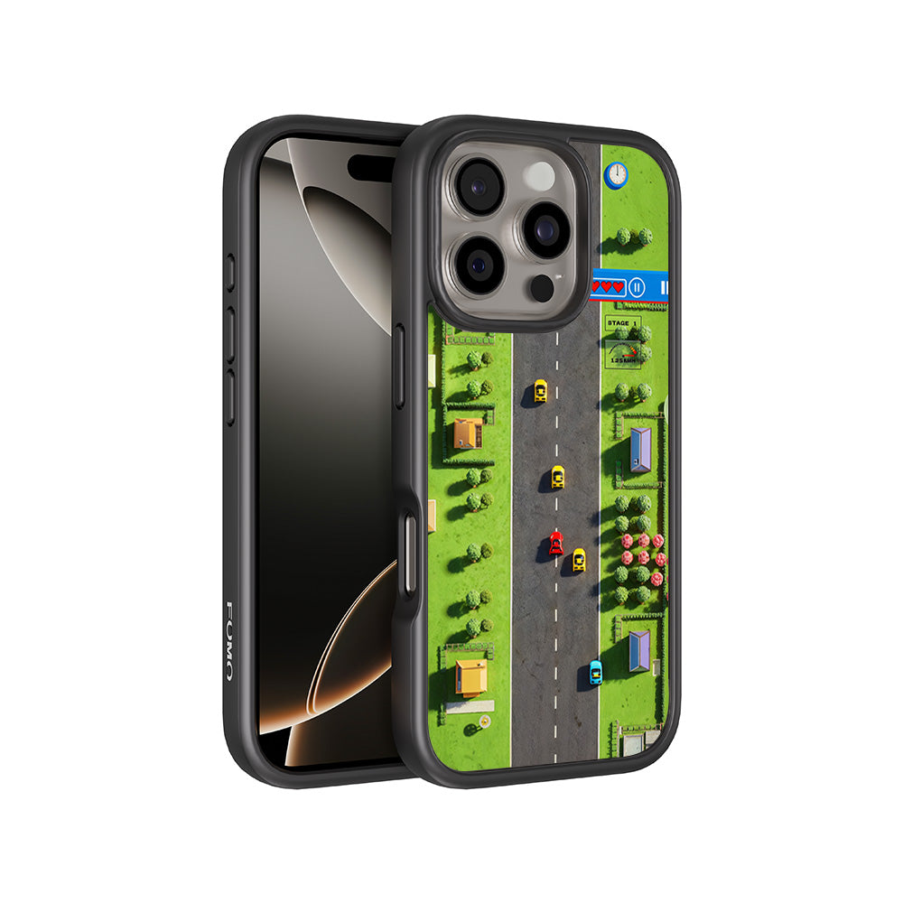 Race to Victory 3D Skin with Shockguard Armour Magsafe Case for Apple iPhone 16 Pro