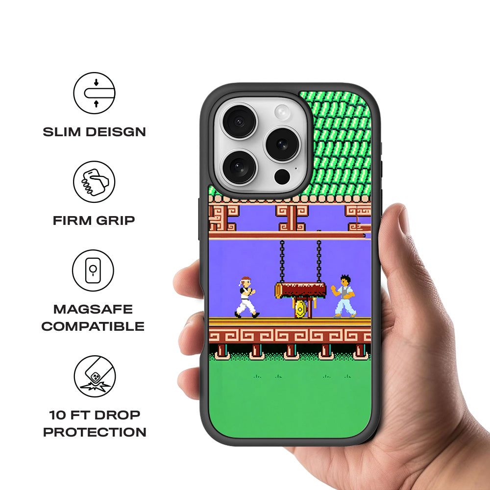 Kung Fu Clash 3D Skin with Shockguard Armour Magsafe Case for Apple iPhone 16 Pro