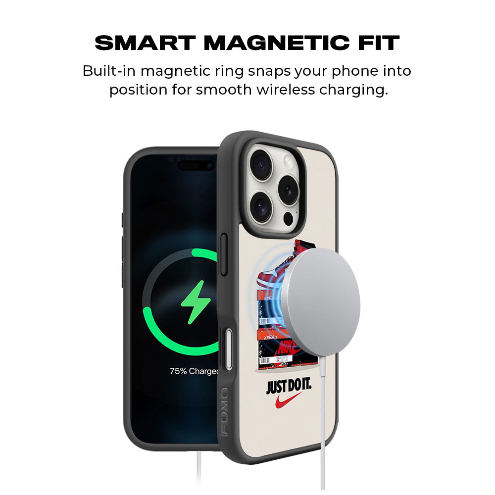 Nike Air Jordan 3D Skin with Shockguard Armour Magsafe Case for Apple iPhone 16 Pro