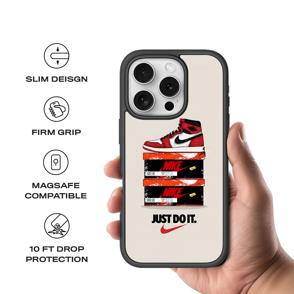 Nike Air Jordan 3D Skin with Shockguard Armour Magsafe Case for Apple iPhone 16 Pro
