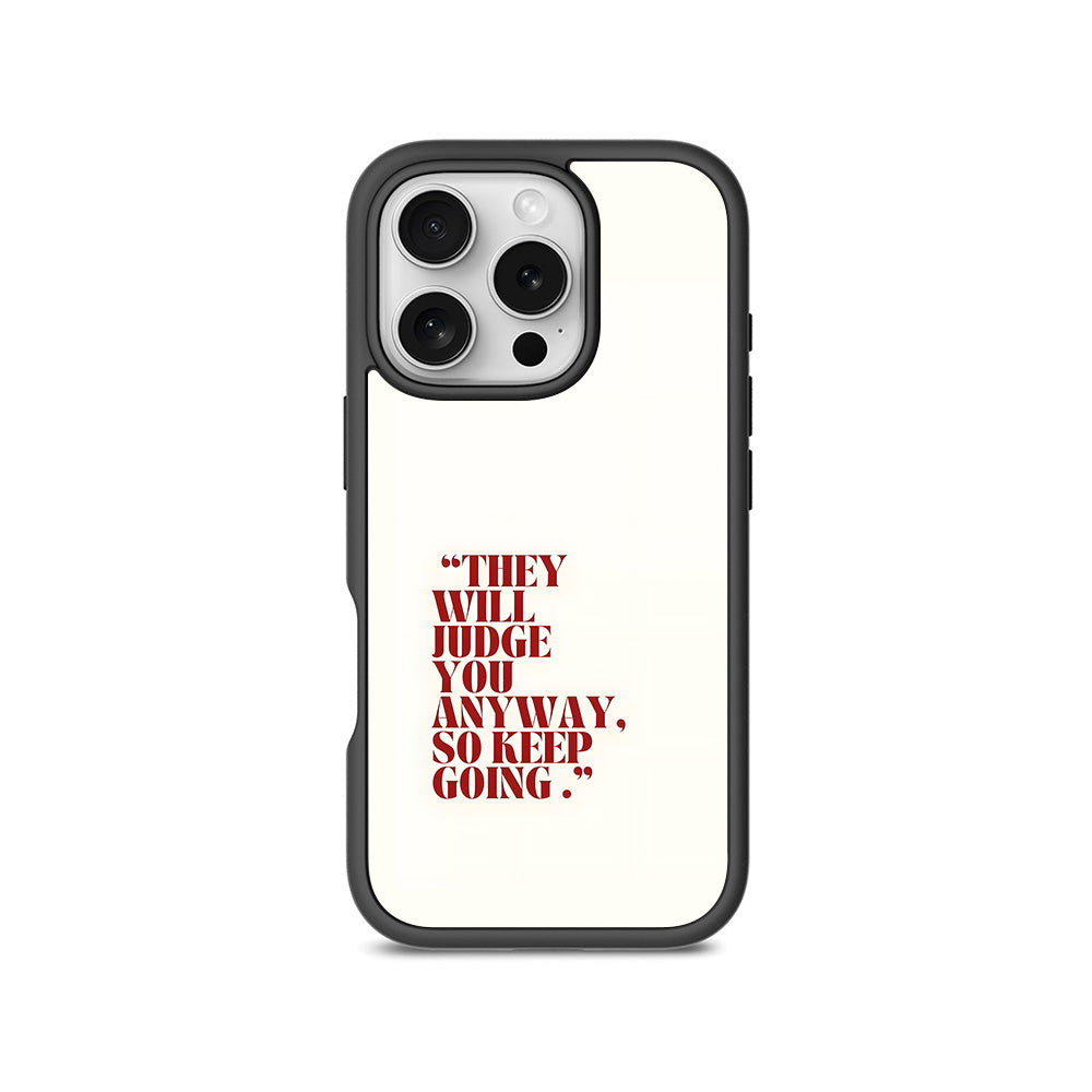 They Will Judge You 3D Skin with Shockguard Armour Magsafe Case for Apple iPhone 16 Pro Max