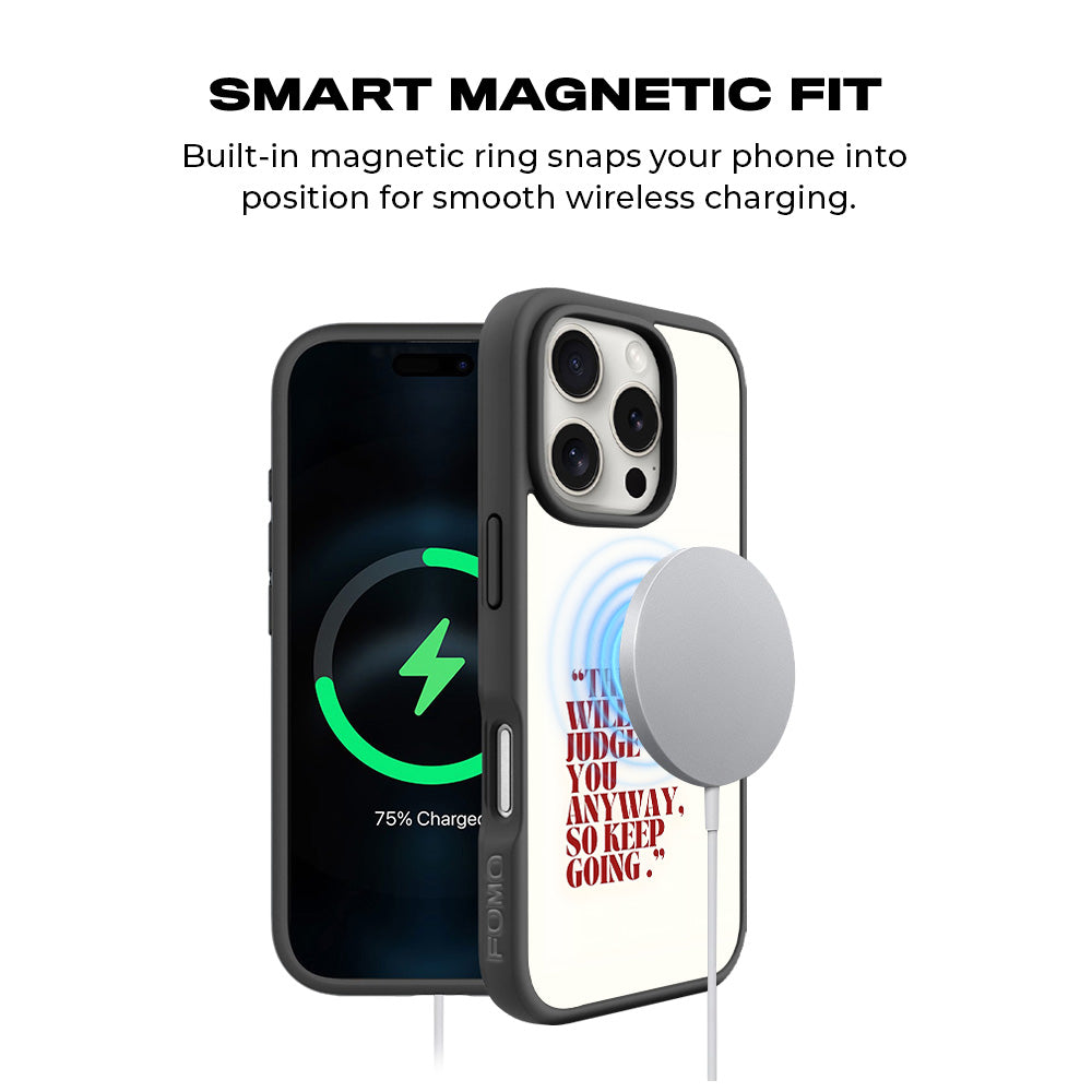 They Will Judge You 3D Skin with Shockguard Armour Magsafe Case for Apple iPhone 16 Pro Max