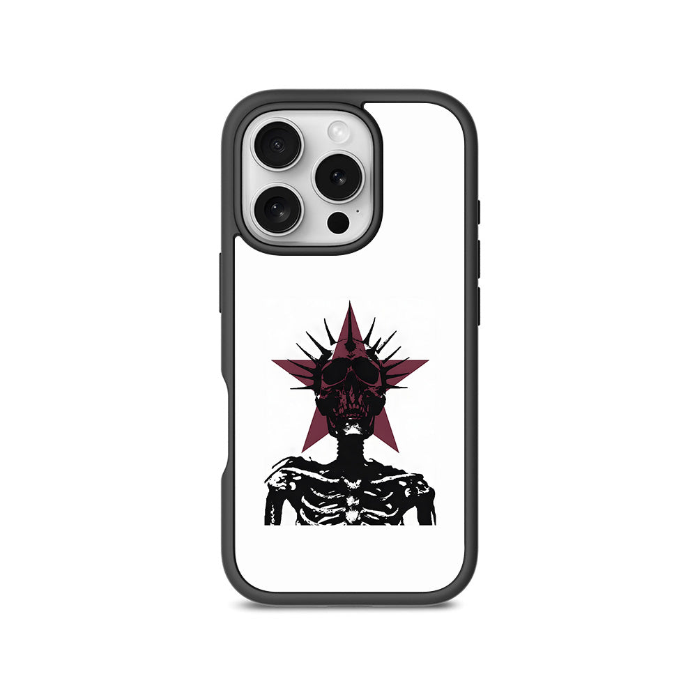 Star Skull Rock 3D Skin with Shockguard Armour Magsafe Case for Apple iPhone 16 Pro