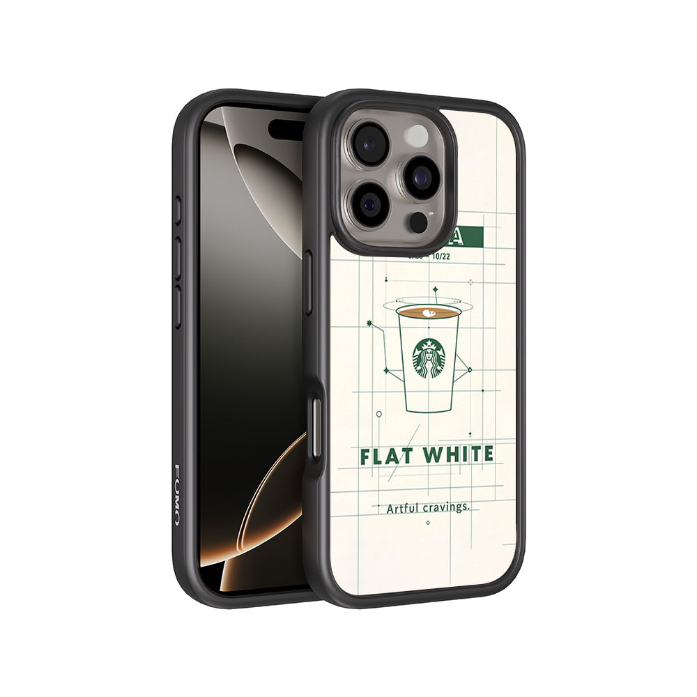 Libra Flat White 3D Skin with Shockguard Armour Magsafe Case for Apple iPhone 16 Pro
