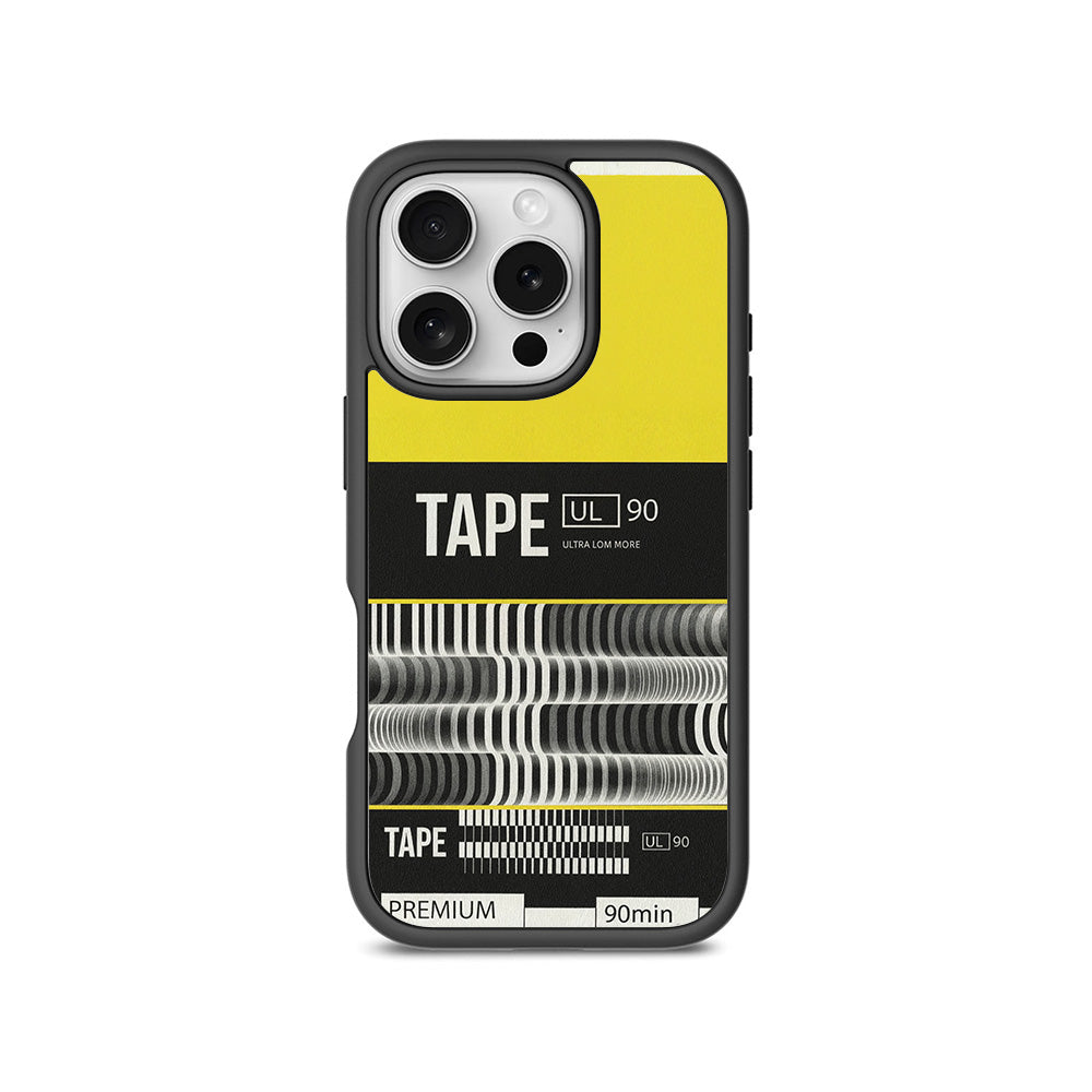 Vintage Tape Ultra 3D Skin with Shockguard Armour Magsafe Case for Apple iPhone 16 Pro