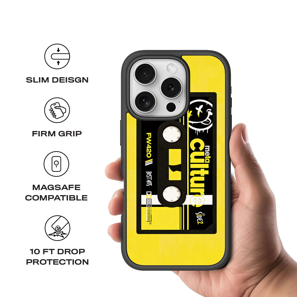 Meta Culture 3D Skin with Shockguard Armour Magsafe Case for Apple iPhone 16 Pro
