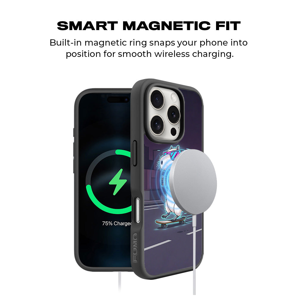 Skater Vibes 3D Skin with Shockguard Armour Magsafe Case for Apple iPhone 16 Pro