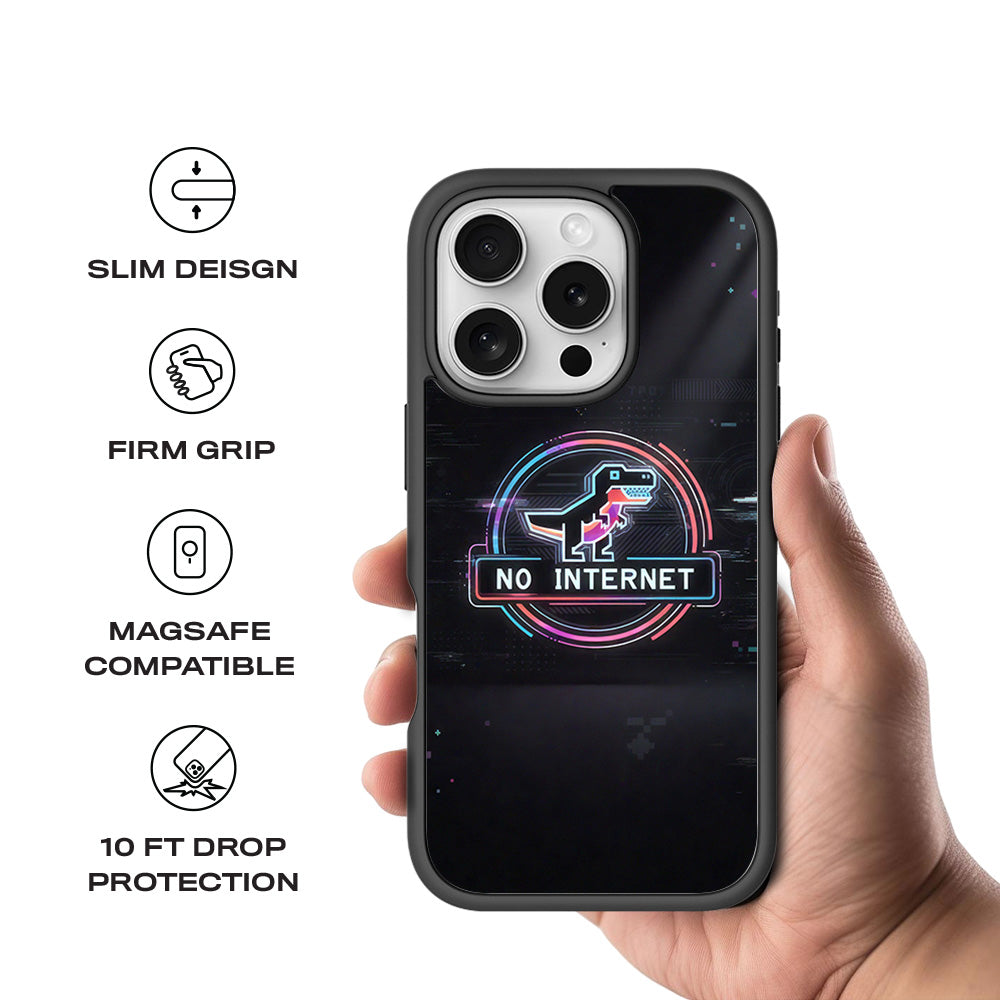 Dinosaur Connection 3D Skin with Shockguard Armour Magsafe Case for Apple iPhone 16 Pro