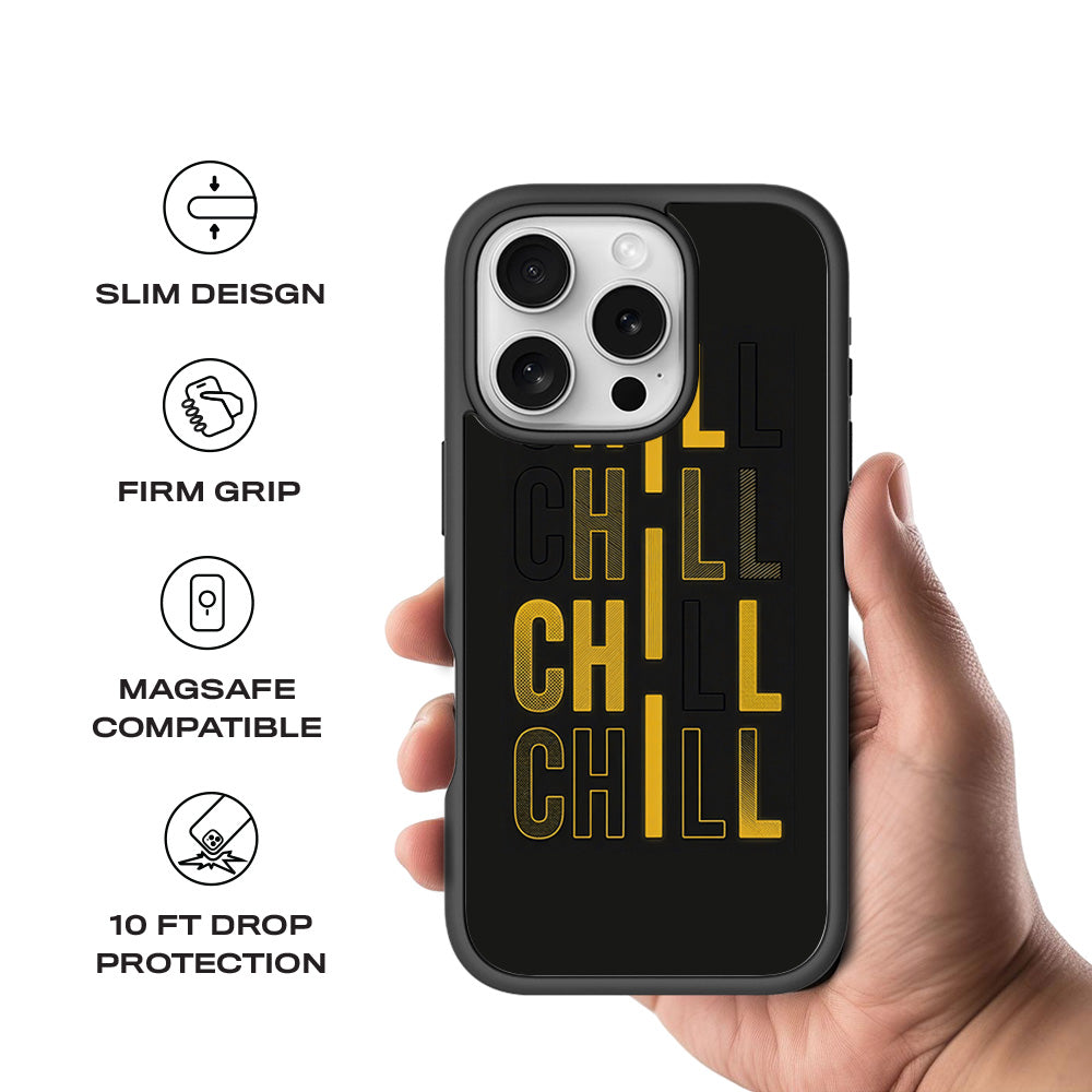 Chill Mode On 3D Skin with Shockguard Armour Magsafe Case for Apple iPhone 16 Pro