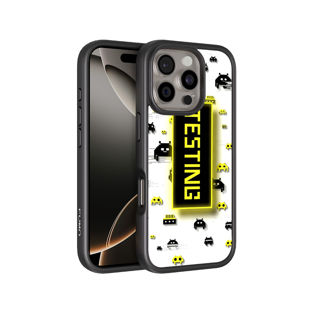 Testing Under Attack 3D Skin with Shockguard Armour Magsafe Case for Apple iPhone 16 Pro