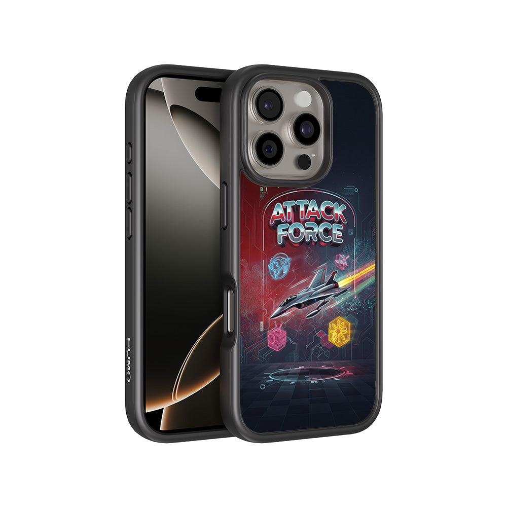 Attack Force 3D Skin with Shockguard Armour Magsafe Case for Apple iPhone 16 Pro